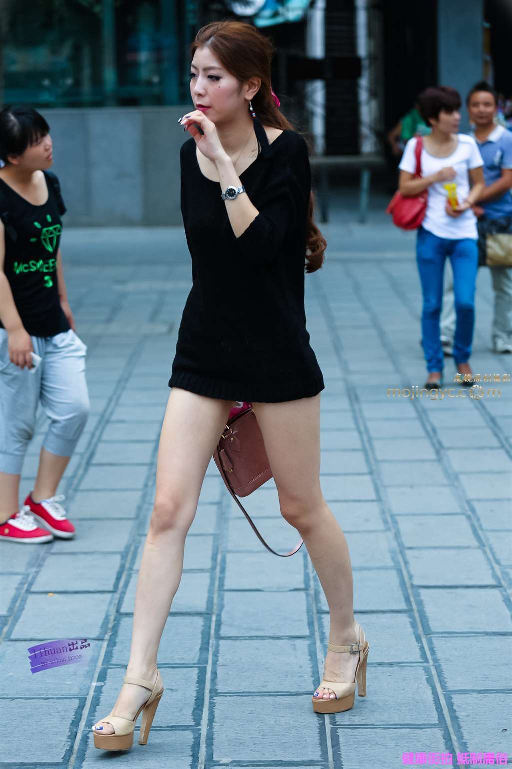 李欢原创——–长腿，美女（14P）-街拍流行馆